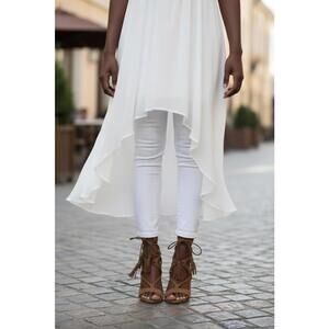 Brown Suede Strappy High Heel Sandals